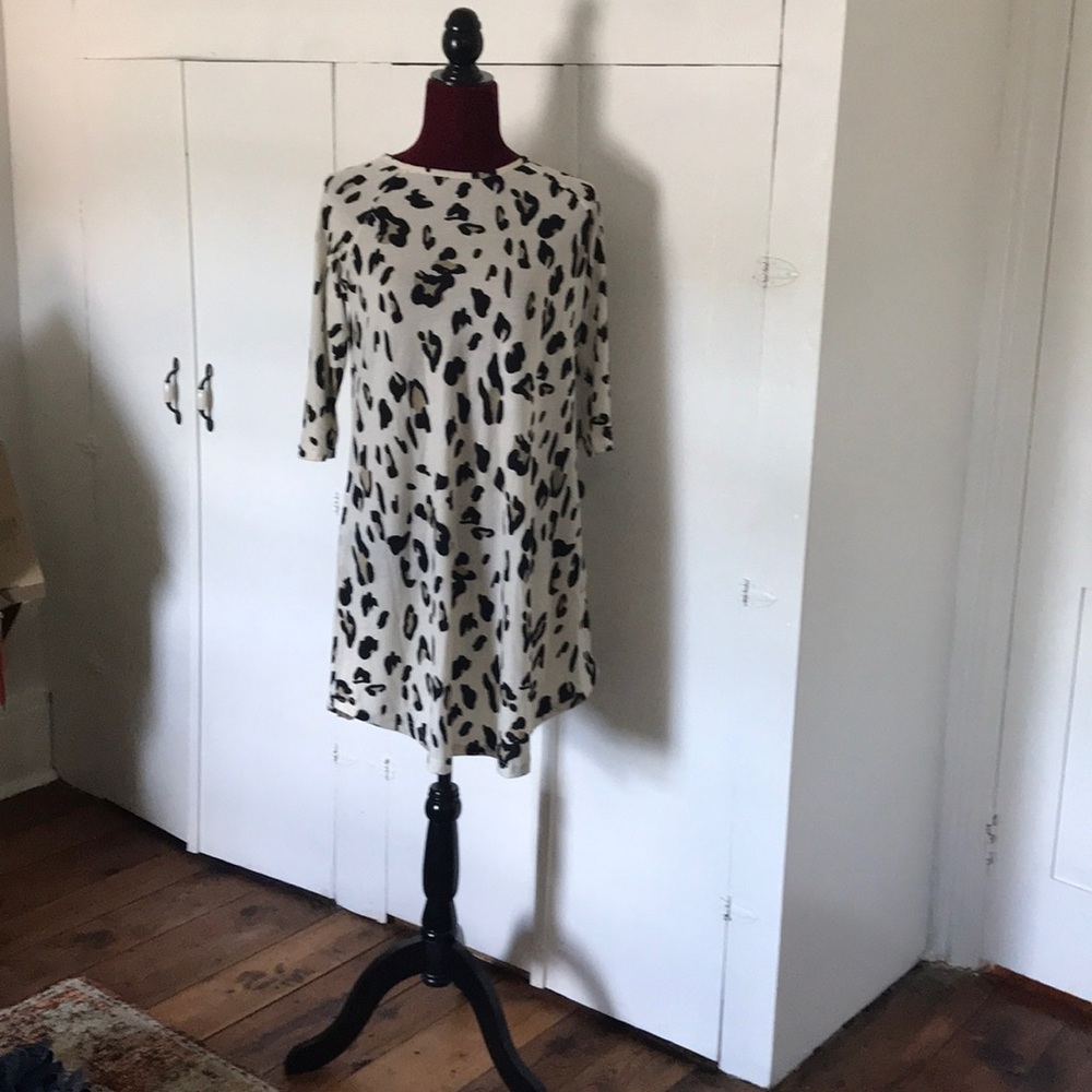 Leopard Print Shirt Dress